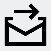 Ein Icon, das einen geschlossenen Briefumschlag und einen Pfeil nach rechts zeigt.