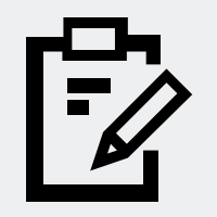 Ein Icon, das ein Dokument und einen Stift zeigt.